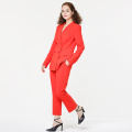 Doubel Breasted Long Sleeve Suit Blazer